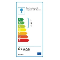 Homemania Lampada A Soffitto Dizayn Bianco 45cm(m-5)