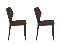 Homemania Set di 2 Sedie Ara Marrone(m-2)