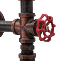 Lampada Da Muro Industry 5 Luci Cm 86X9X32(m-4)