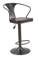 Sgabello Imbottito Detroit Cm 51X48X86-108(m-10)