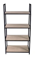 Homemania Libreria Pictor Nero, Legno W60xD30xH120 cm(m-1)