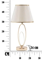 Lampada Da Tavolo Glam Flush Cm Ø 24X47(m-11)