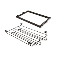 Emuca Kit di guide e cassetto porta scarpe Moka per vano 600 mm in finitura verniciata moka(m-1)