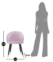 Sedia Loty Rosa Cm 57X58X80(m-3)