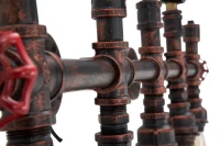 Lampada Da Muro Industry 5 Luci Cm 86X9X32(m-7)