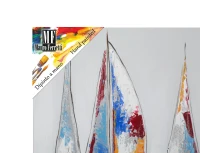 Dipinto Su Tela Barche A Vela -A- Cm 60X3X60(m-6)