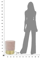 Puff Goldy Rosa Cm Ø 35X42(m-8)