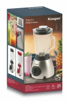 Kooper Frullatore Vetro 1.5Lt 3Vel 850W Rosso/Acciaio(m-10)