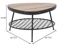 Tavolo Da Caffe Empire Cm Ø 77.5X46(m-7)