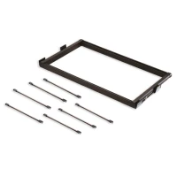 Emuca Kit di guide e astine per pantaloni  Moka per vano 800 mm in finitura verniciata moka(m-1)