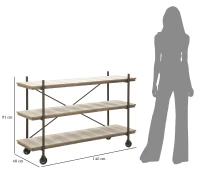 Mobile con Ripiani Industry Cm 140X48X91 (m-3)