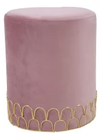 Sgabello Ring Rosa Cm Ø 35X42(m-2)