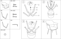 Sedia Copenaghen -C- Cm 60X56X83.5(m-8)