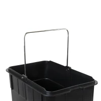 Emuca Contenitore Recycle Inox con scomparti, 2x15, Acciaio inossidabile, Acciaio inossidabile(m-5)