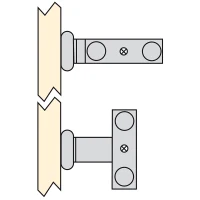 Emuca Porta asciugamani estraibile, 2 bracci, 440 mm, Alluminio, Bianco(m-3)