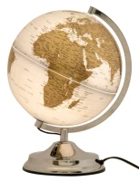 Mappamondo Silver New ConLuce Cm Ø 25X38(m-2)