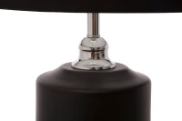 Paralume Da Tavolo Elegant-Three Nero Cm Ø 32X75(m-3)