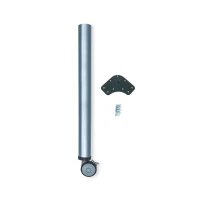 Emuca Gambe regolabili con ruota e freno D. 60 mm(m-1)