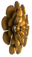 Pannello In Ferro Fiore Goldy -A- Cm Ø 64X5.5(m-6)