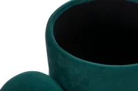 Puff Contenitore Lines Coppia Verde Cm Ø  35X42-30X32(m-4)