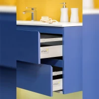 Emuca Kit cassetto per cucina Vantage-Q, altezza 83 mm, prof. 450 mm, chiusura soft, Acciaio, Grigio metallizzato(m-6)