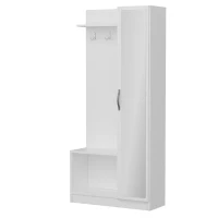 Homemania Mobile Ingresso Orion W80xD32xH173 cm Bianco(m-8)