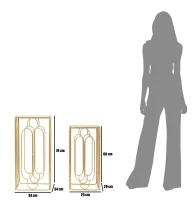 Porta Telefono Arty Coppia Quadrato Cm 34X34X70-29X29X60(m-4)