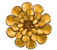 Pannello In Ferro Fiore Goldy -A- Cm Ø 64X5.5(m-1)