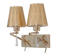Lampada Da Muro Glam Flame Doppia Cm 32X18X30(m-3)