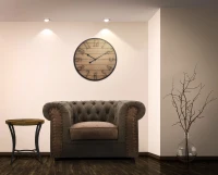 Orologio Da Muro Wood Cm Ø 60X4,5(m-2)