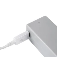 Emuca Barra appendiabili per armadi Castor con luce LED, batteria rimovibile e sensore di movimento, 1.158, Anodizzato opaco(m-9)