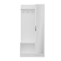 Homemania Mobile Ingresso Orion W80xD32xH173 cm Bianco(m-7)