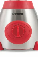Kooper Frullatore Vetro 1.5Lt 3Vel 850W Rosso/Acciaio(m-9)