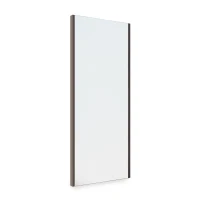 Emuca Specchio estraibile per interni di armadio., Verniciato moka, Acciaio e Tecnoplastica e Vetro(m-1)