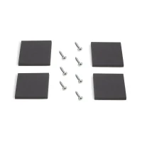 Emuca Set gambe da tavolo Square rettangolari, 720, Verniciato bianco, Acciaio(m-7)