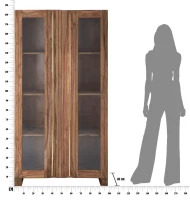 Vetrina Elegant Sheesham Cm 100X40X183(m-14)