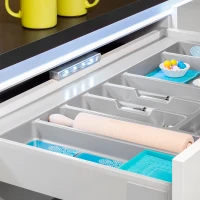 Emuca Luce LED a batterie per interno cassetti Drawled con sensore a vibrazione e luce fredda(m-5)