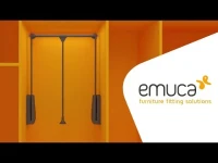 Emuca Appendiabiti per armadio Hang larghezza regolabile 600-830 mm verniciato moka(m-4)