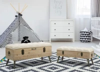 Puff Contenitore Tirana Coppia Cm 102X43.5X49.5 - 82X36X37(m-12)