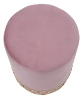 Sgabello Ring Rosa Cm Ø 35X42(m-3)