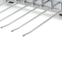 Emuca Porta pantaloni Self montaggio laterale per armadio, Mano destra, Cromato brillo(m-5)