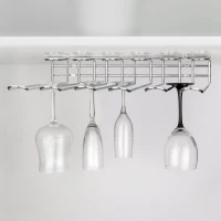 Emuca Portabicchieri in 5 linee Supra., Cromato brillo, Acciaio(m-4)