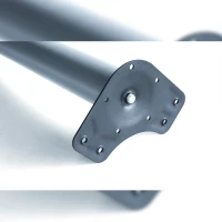 Emuca Kit di 4 gambe per tavolo regolabili D. 60 x 830 mm in acciaio cromato(m-4)