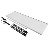 Emuca Specchio estraibile per interni di armadio., Verniciato moka, Acciaio e Tecnoplastica e Vetro(m-4)