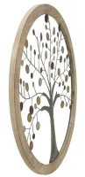 Pannello Da Muro Albero Della Vita Mirror Cm Ø  61X1.8(m-3)