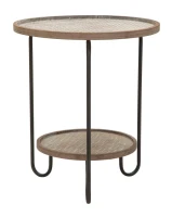 Tavolinetto Arex 2 Ripiani Cm  Ø 48X54,5(m-4)