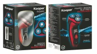 Kooper Rasoio Uomo  3 Testine Oscillanti Rosso(m-10)