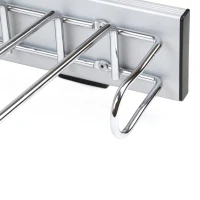 Emuca Porta pantaloni Self montaggio laterale per armadio, Mano destra, Cromato brillo(m-4)