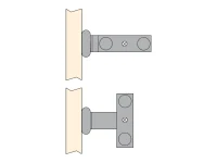 Emuca Porta asciugamani estraibile, 3 bracci, Verniciato bianco, Alluminio(m-3)
