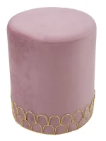 Sgabello Ring Rosa Cm Ø 35X42(m-1)